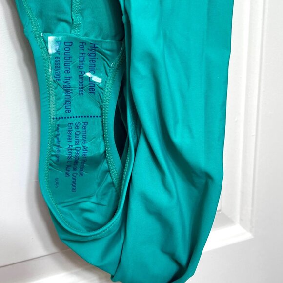 New La Blanca Island Goddess Banded Hipster Swimsuit Bottom in Green Size 12 - Picture 7 of 9